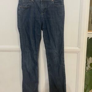 CAbi Dark Blue Straight Leg Jeans